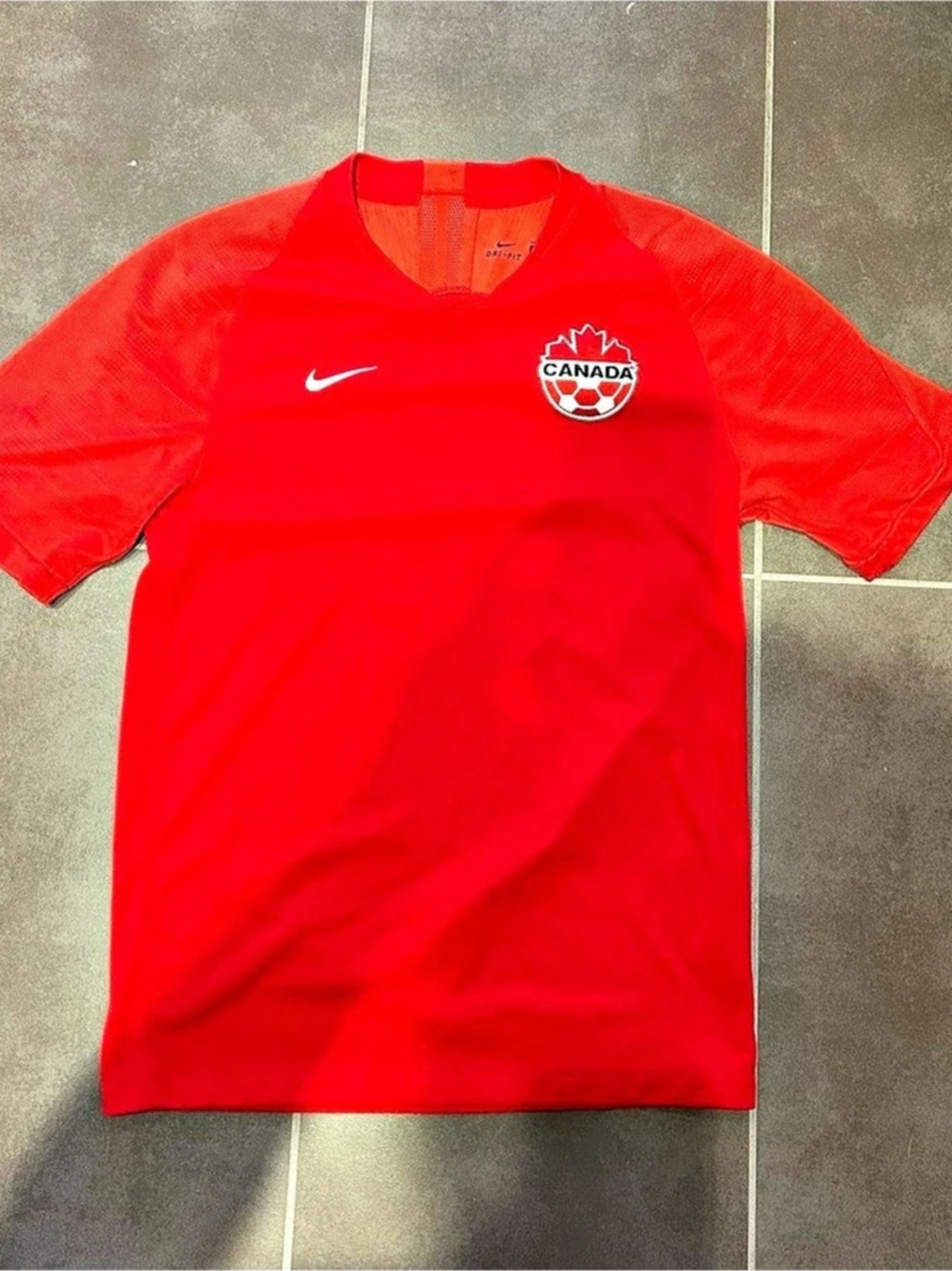 Nike Canada National Team Dri-FIT Soccer Jersey Red Size Medium